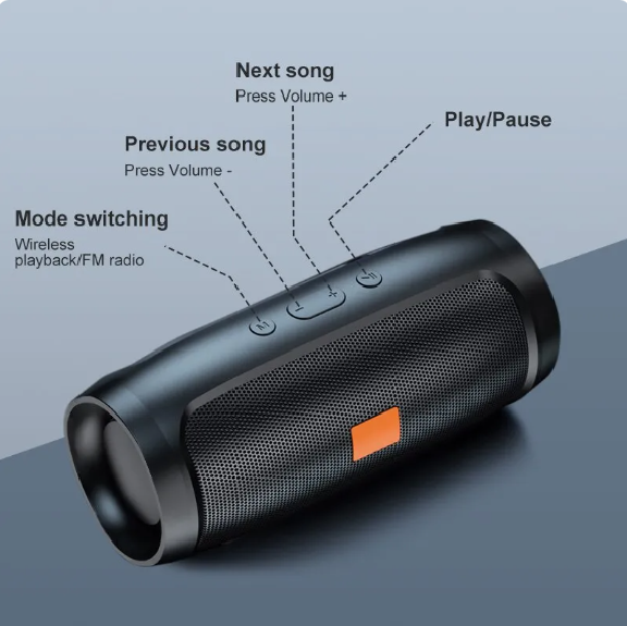 Bluetooth Wireless Speaker - Black