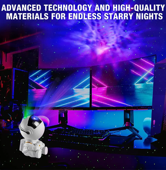 Astronaut Galaxy Star Projector LED Night Light