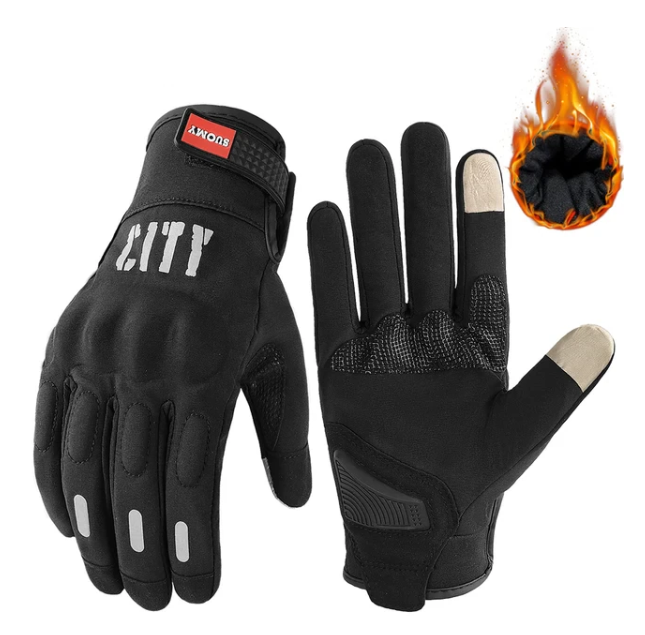 Black City Winter Gloves