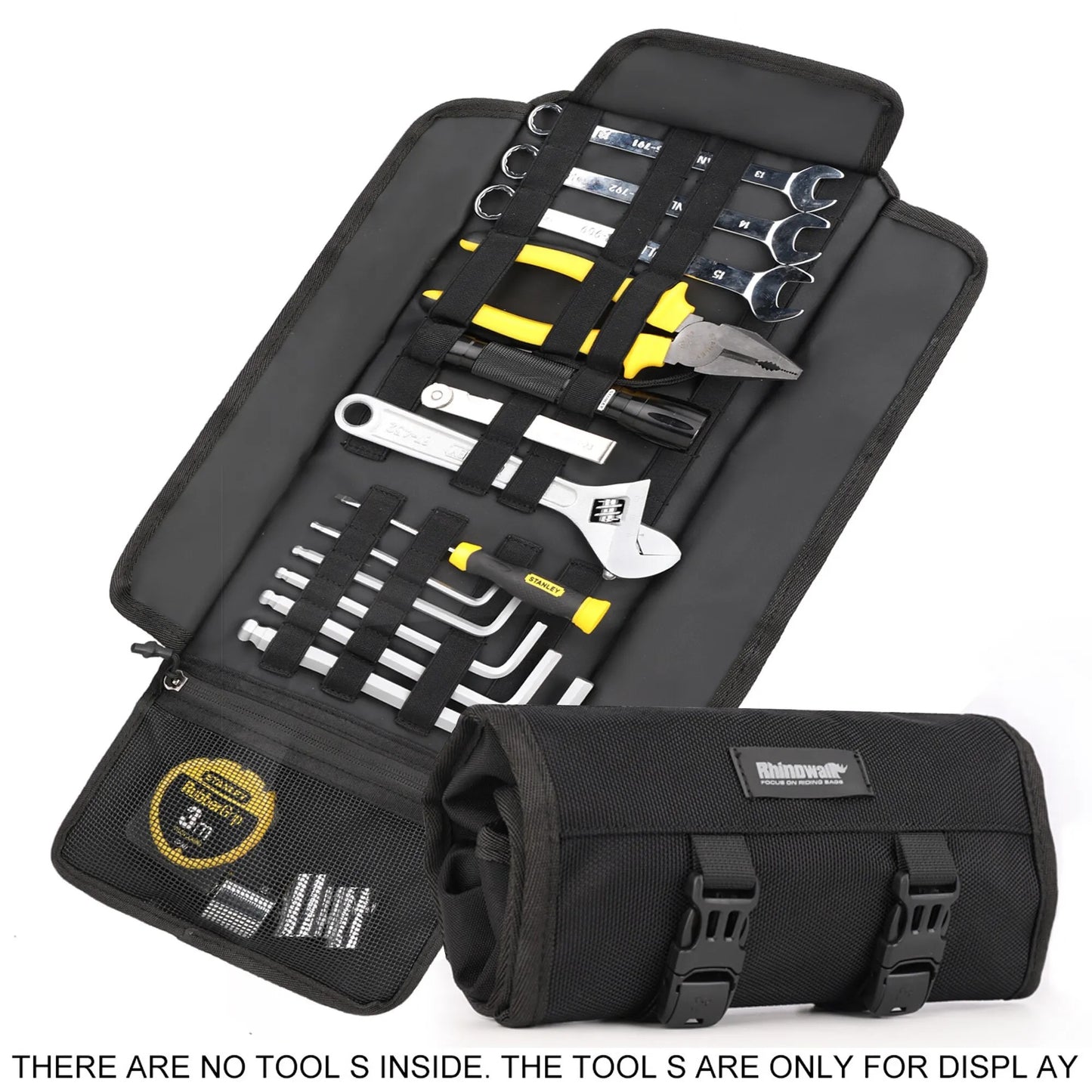 Motorcycle Tool Roll Bag - Portable Tool Storage for Bikers