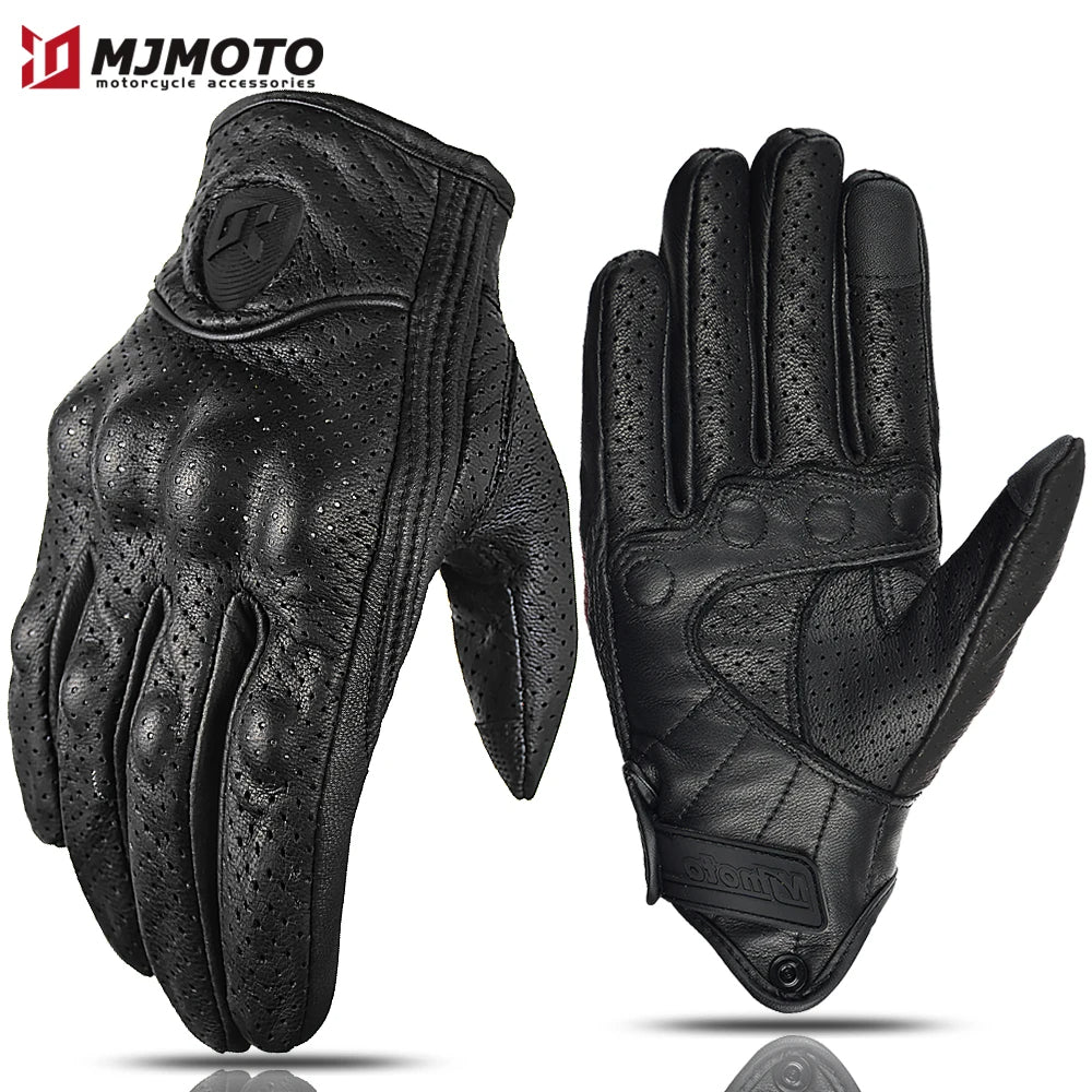 Motorcycle Gloves for Summer - Black