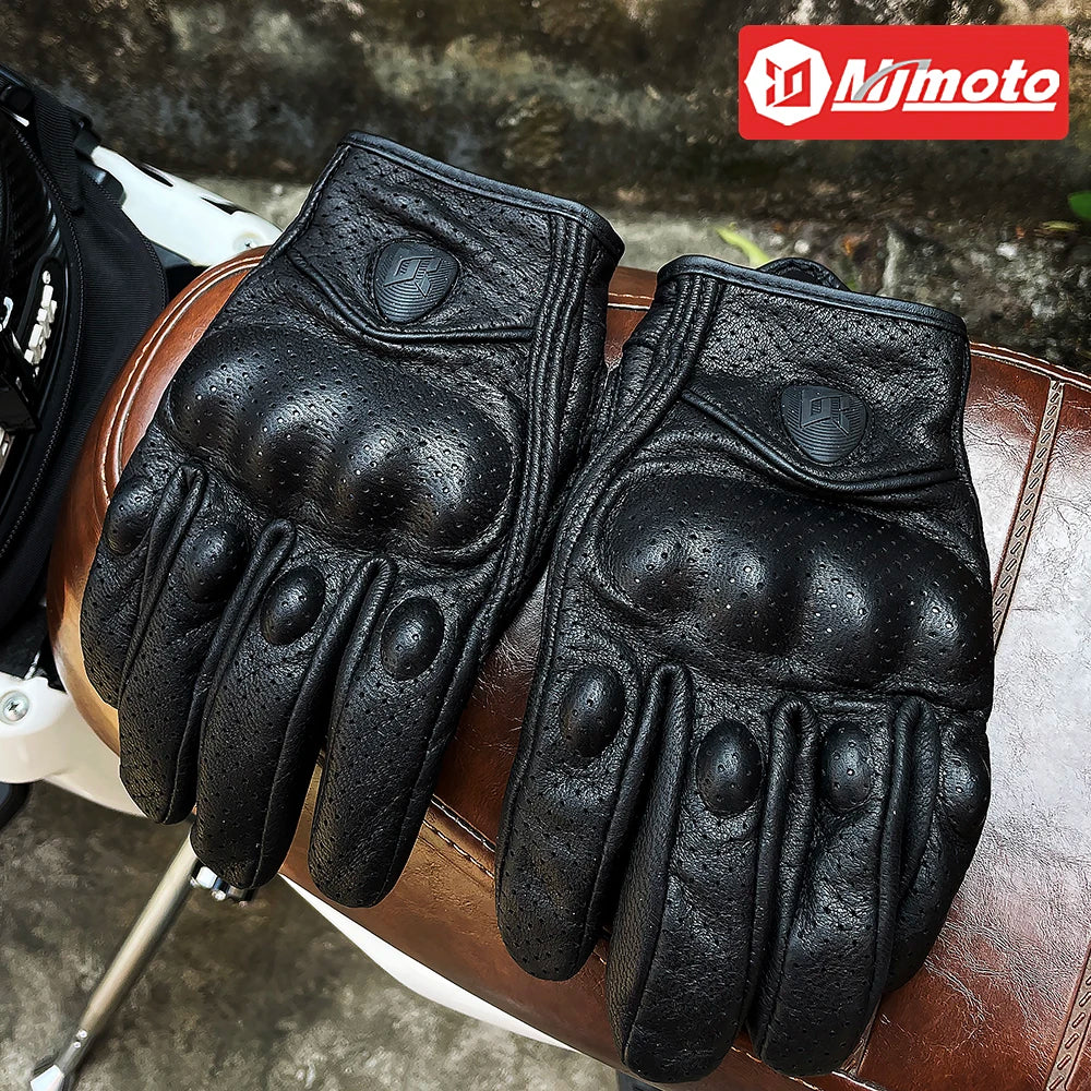 Motorcycle Gloves for Summer - Black