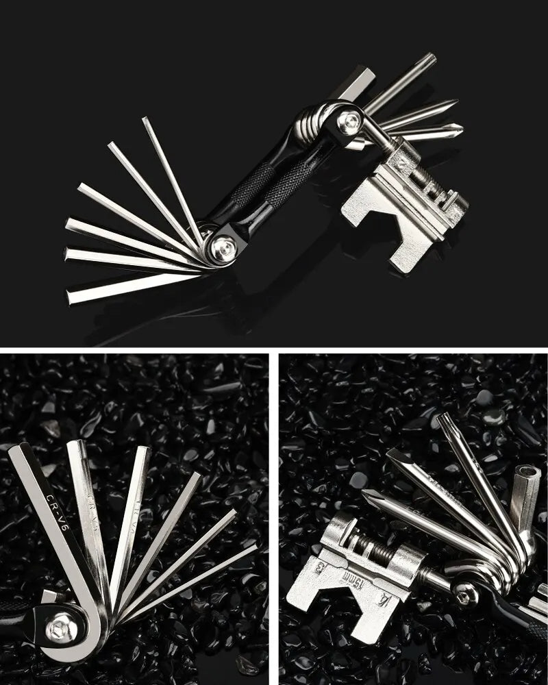 Motorcycle Multi Tool 16 in 1 - Essential Repair Tool for Bikers