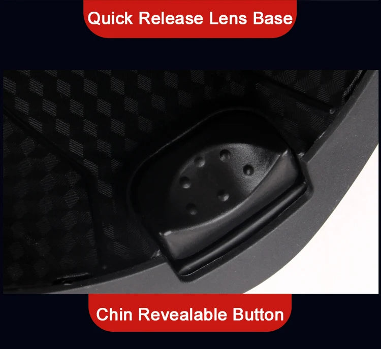 Men's Modular Flip-Up Motorcycle Helmet - ABS Dual Lens