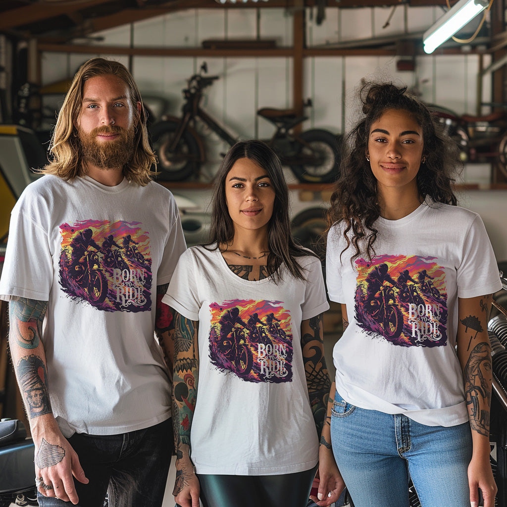 Unisex Motorbike T-Shirt, Stylish Motorcycle Tee for All Riders, MOT01