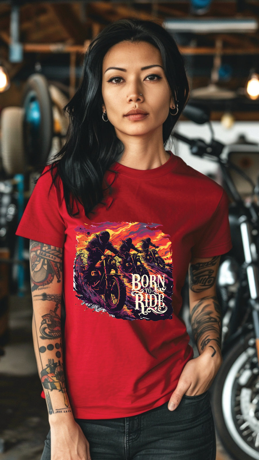 Unisex Motorbike T-Shirt, Stylish Motorcycle Tee for All Riders, MOT01