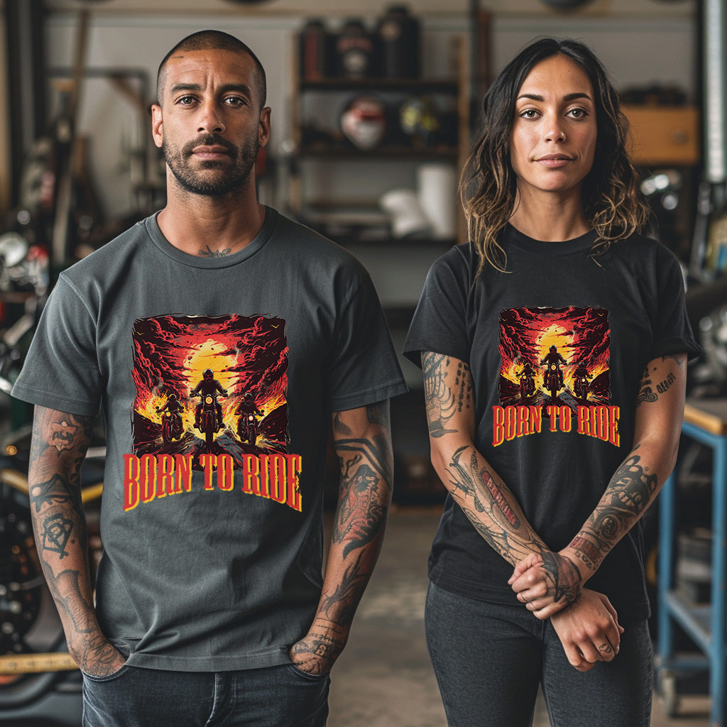 Unisex Motorbike T-Shirt, Stylish Motorcycle Tee for All Riders, MOT02