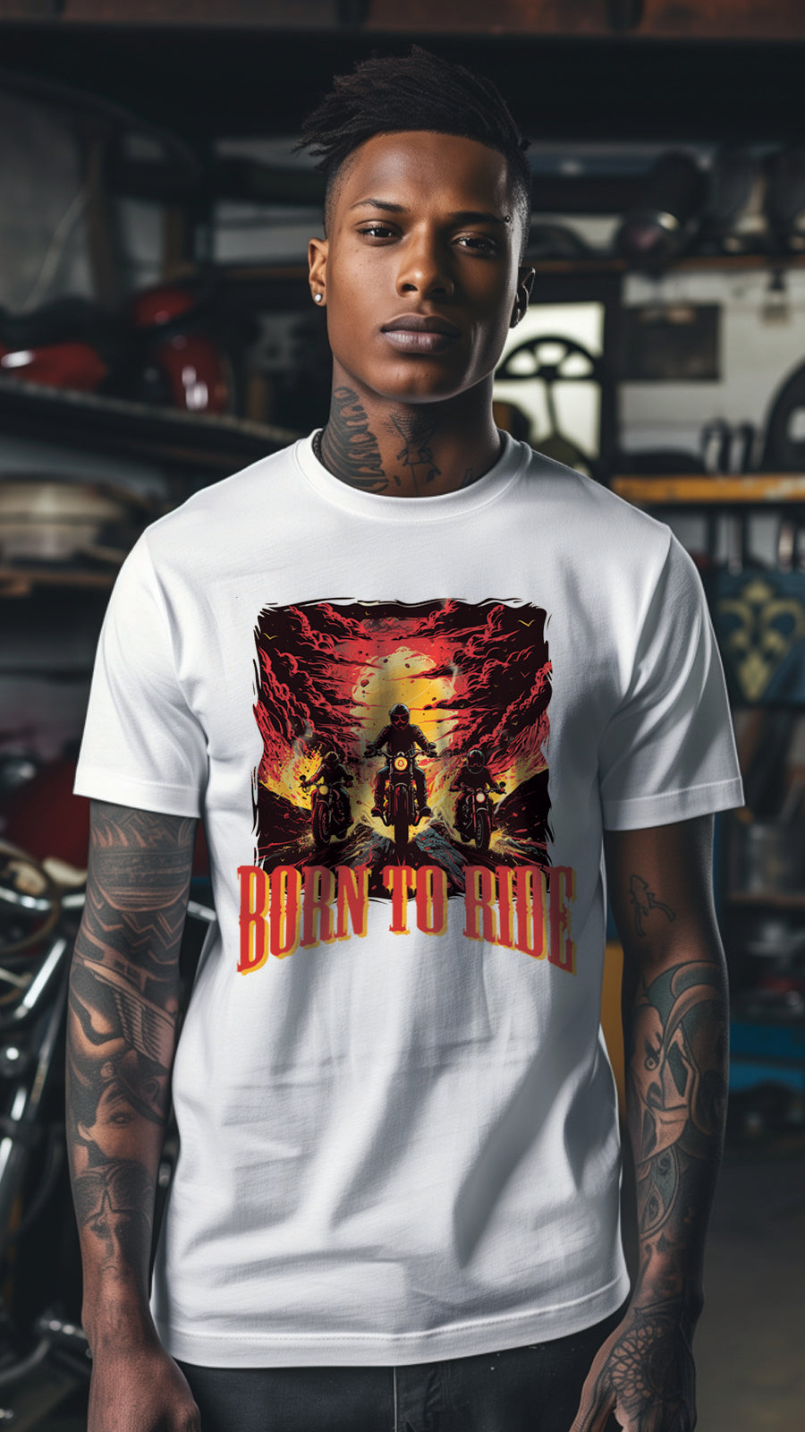 Unisex Motorbike T-Shirt, Stylish Motorcycle Tee for All Riders, MOT02