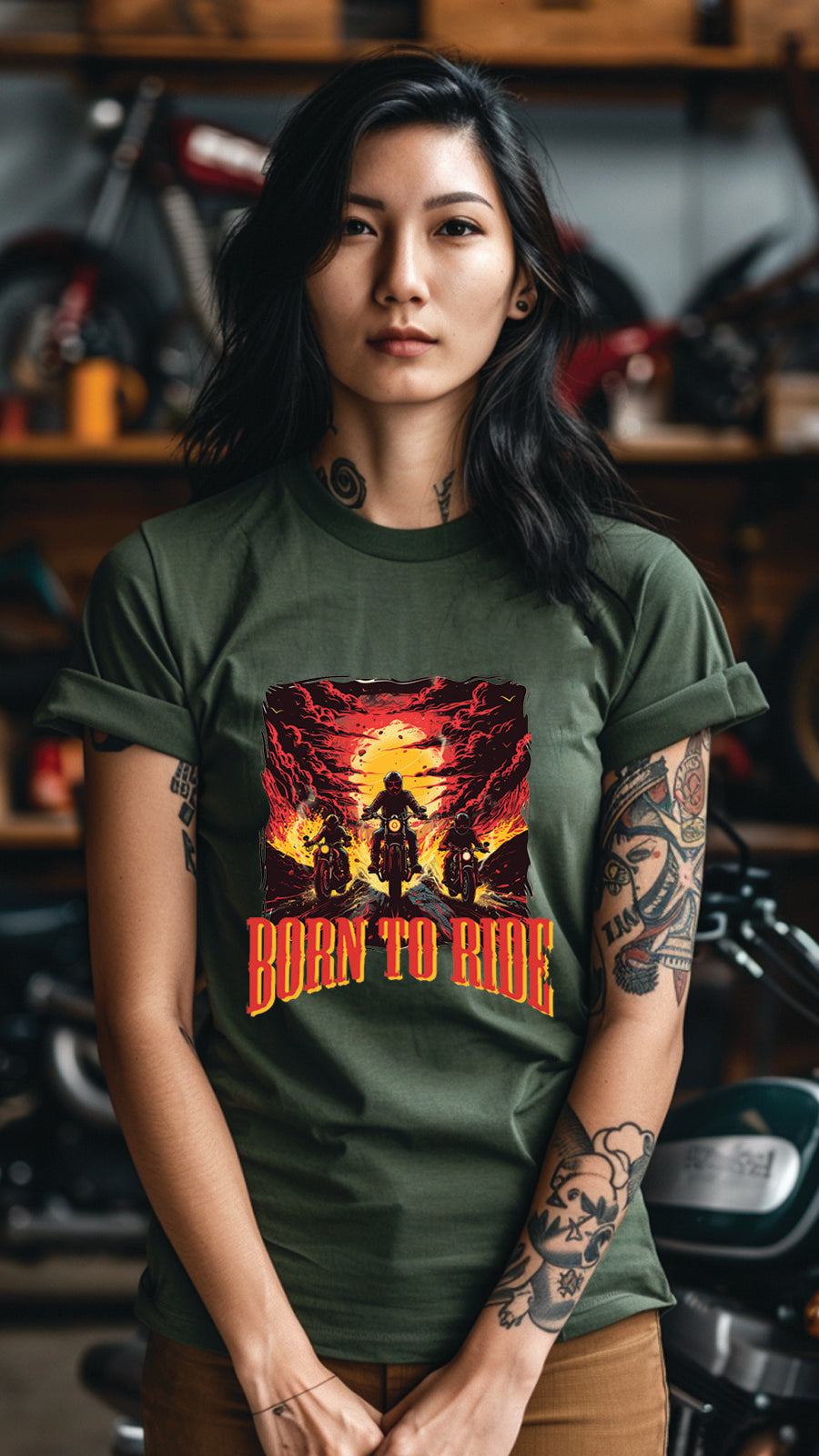 Unisex Motorbike T-Shirt, Stylish Motorcycle Tee for All Riders, MOT02