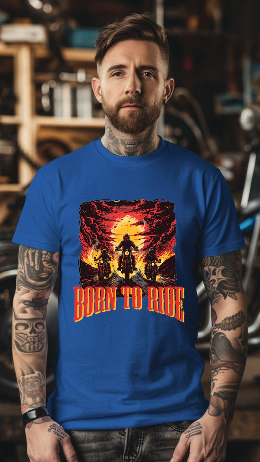 Unisex Motorbike T-Shirt, Stylish Motorcycle Tee for All Riders, MOT02