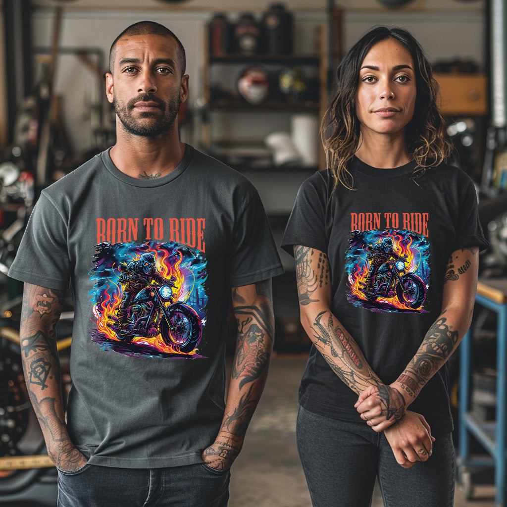 Unisex Motorbike T-Shirt, Stylish Motorcycle Tee for All Riders, MOT03