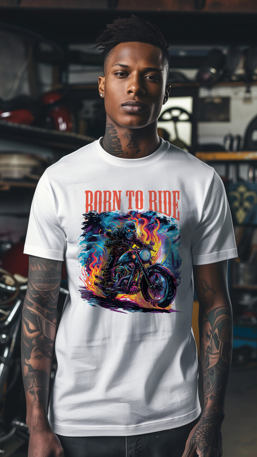 Unisex Motorbike T-Shirt, Stylish Motorcycle Tee for All Riders, MOT03