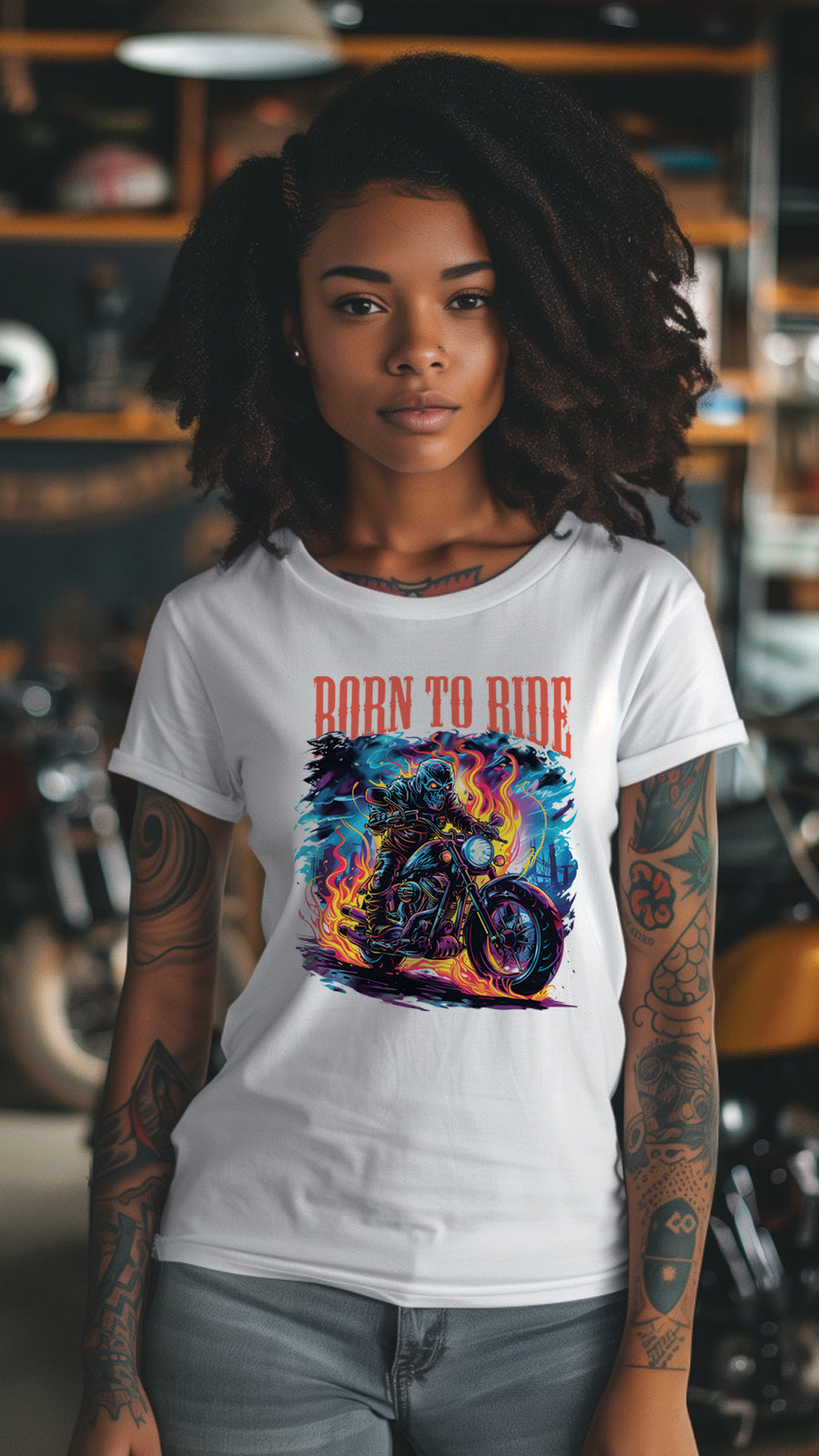 Unisex Motorbike T-Shirt, Stylish Motorcycle Tee for All Riders, MOT03