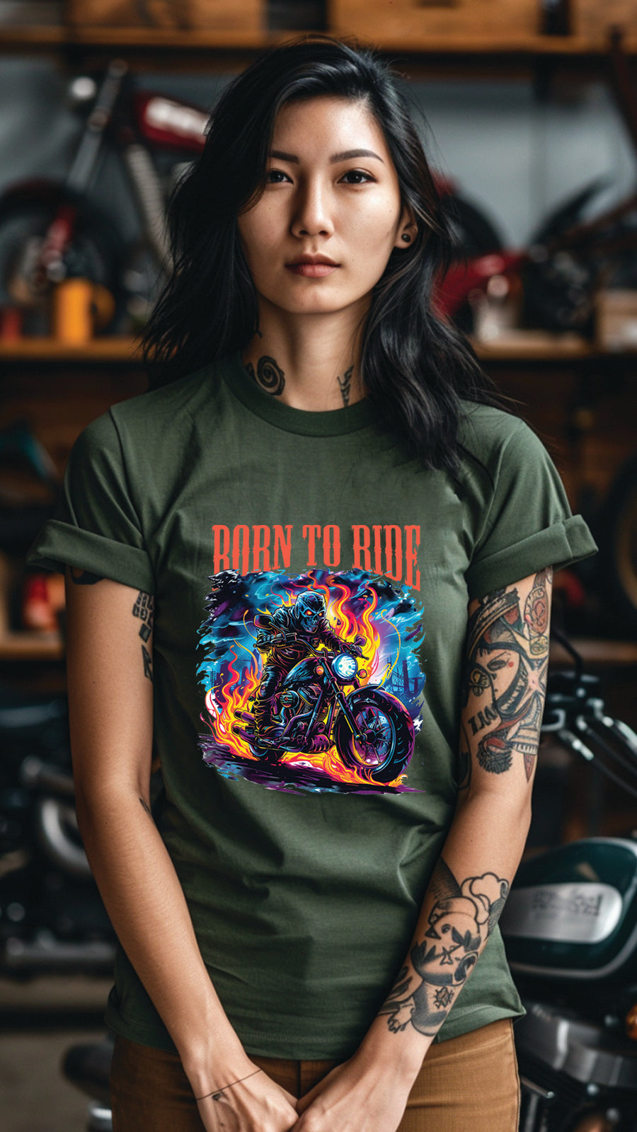 Unisex Motorbike T-Shirt, Stylish Motorcycle Tee for All Riders, MOT03