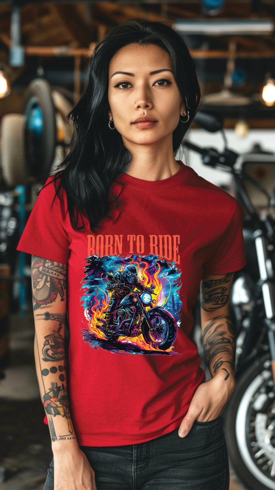 Unisex Motorbike T-Shirt, Stylish Motorcycle Tee for All Riders, MOT03