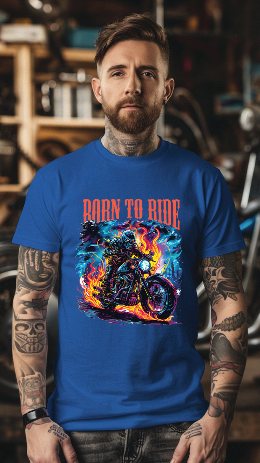 Unisex Motorbike T-Shirt, Stylish Motorcycle Tee for All Riders, MOT03