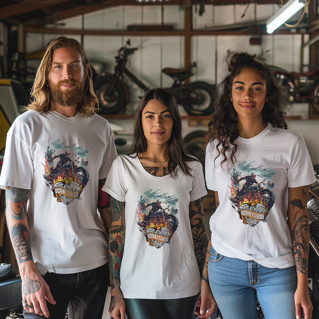 Unisex Motorbike T-Shirt, Stylish Motorcycle Tee for All Riders, MOT04