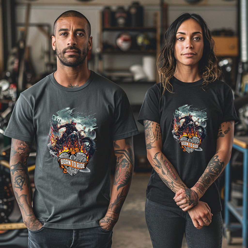 Unisex Motorbike T-Shirt, Stylish Motorcycle Tee for All Riders, MOT04