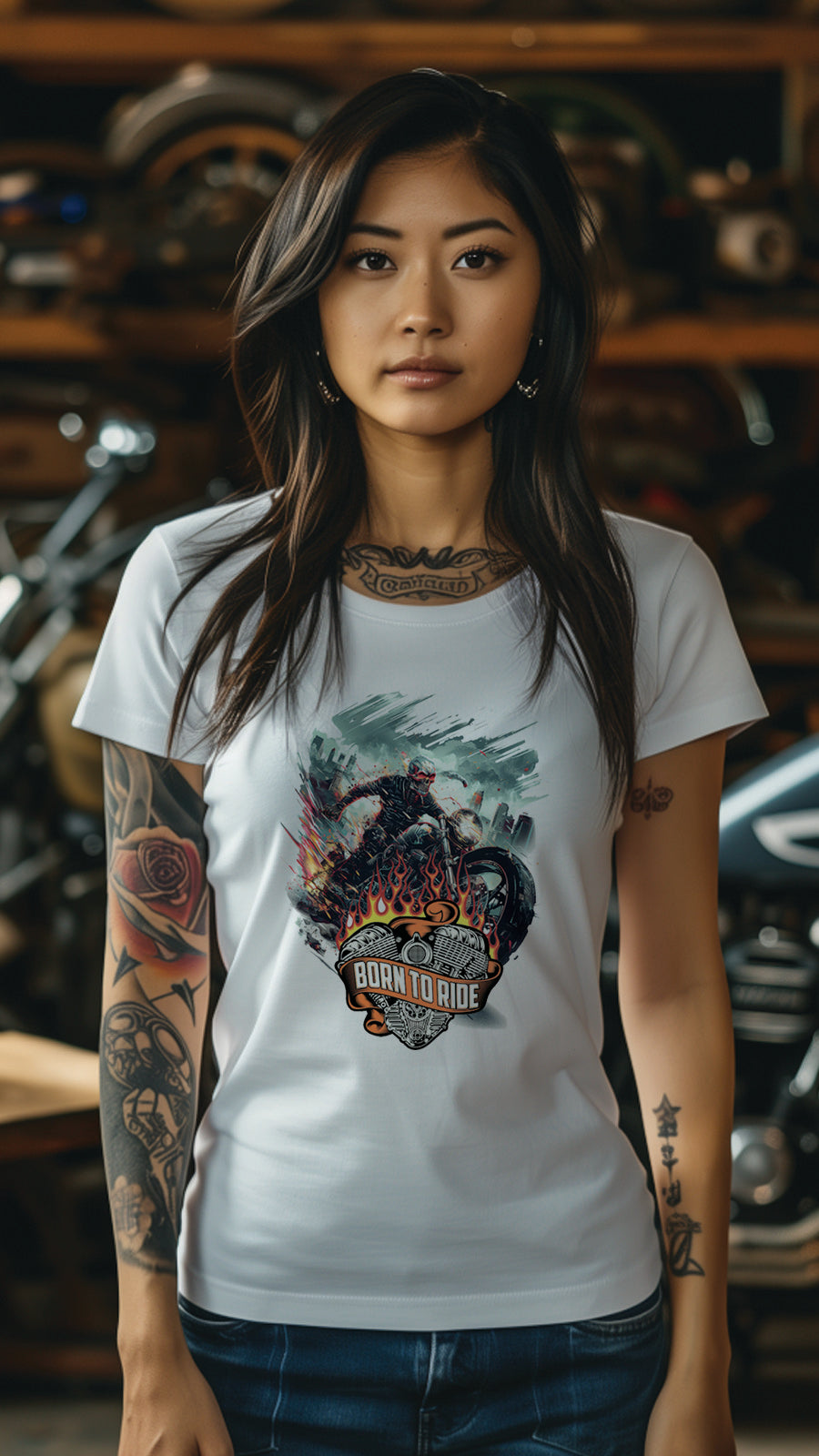 Unisex Motorbike T-Shirt, Stylish Motorcycle Tee for All Riders, MOT04