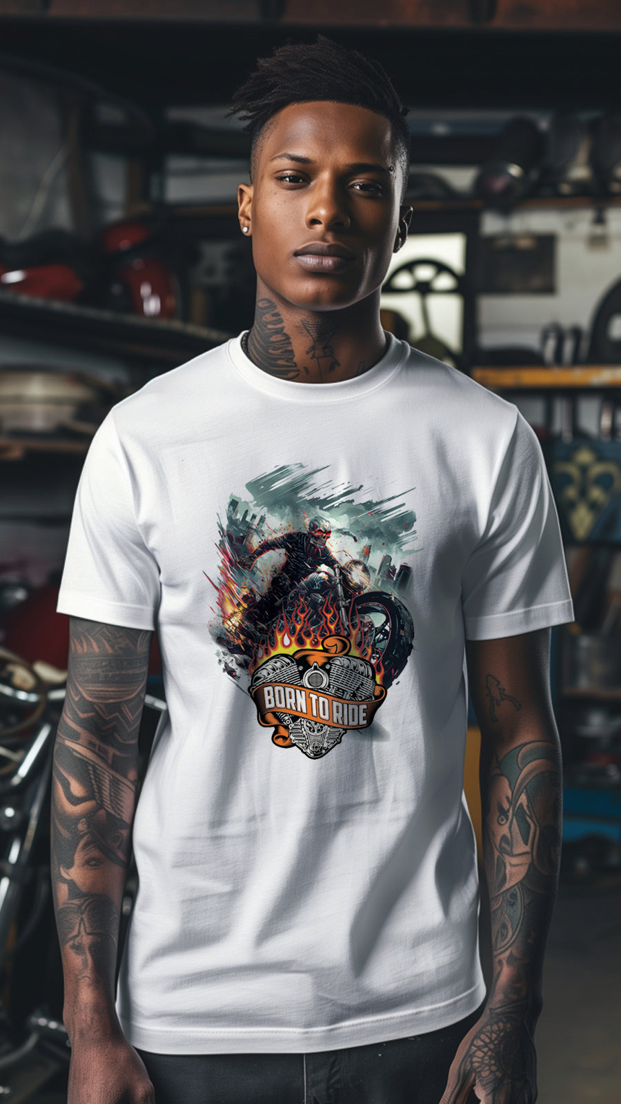 Unisex Motorbike T-Shirt, Stylish Motorcycle Tee for All Riders, MOT04