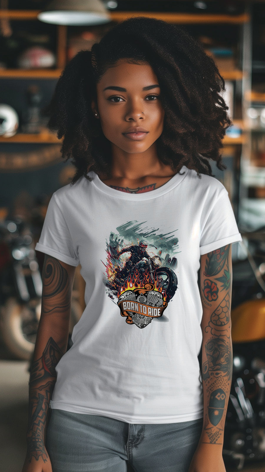 Unisex Motorbike T-Shirt, Stylish Motorcycle Tee for All Riders, MOT04