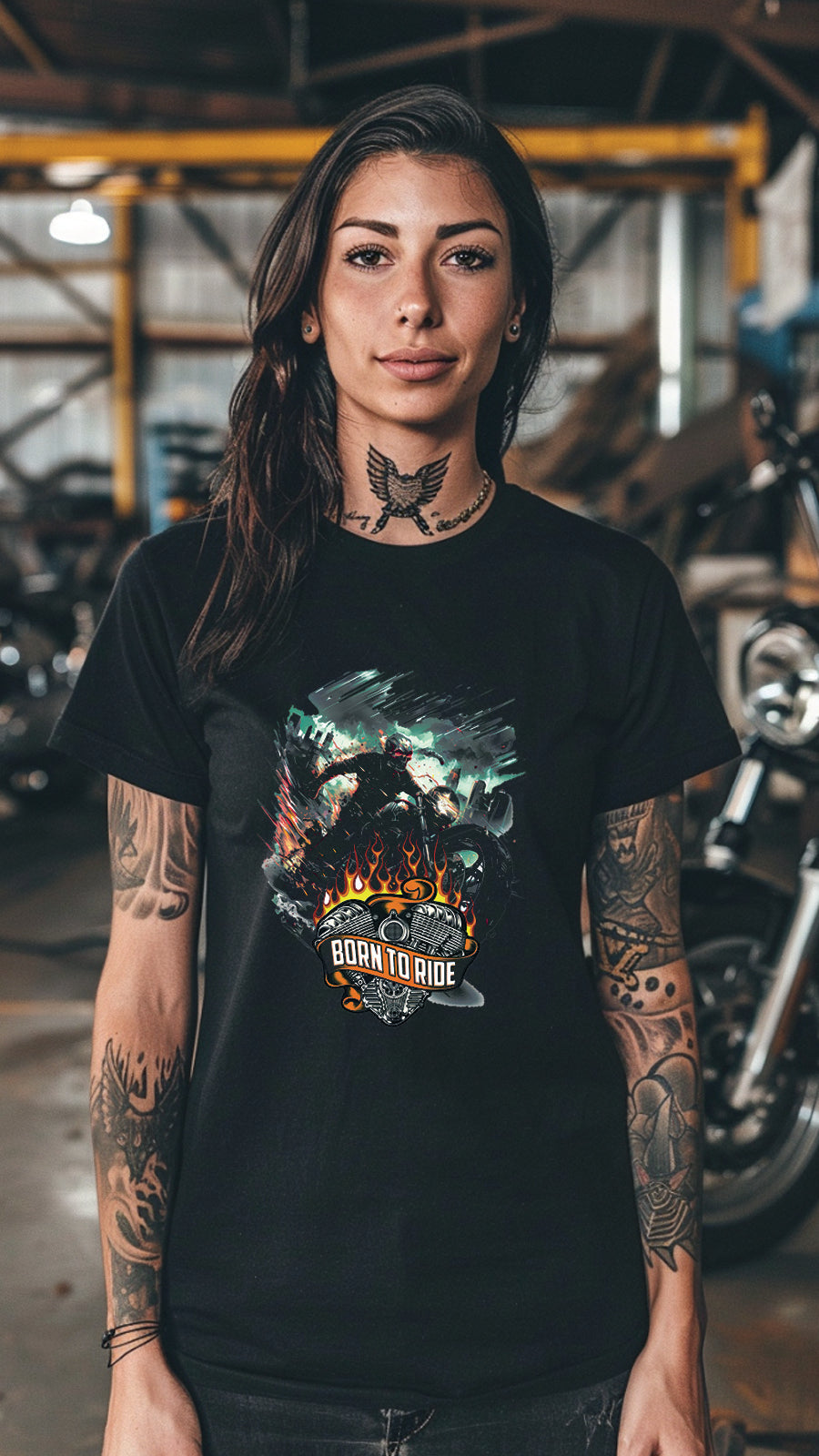 Unisex Motorbike T-Shirt, Stylish Motorcycle Tee for All Riders, MOT04