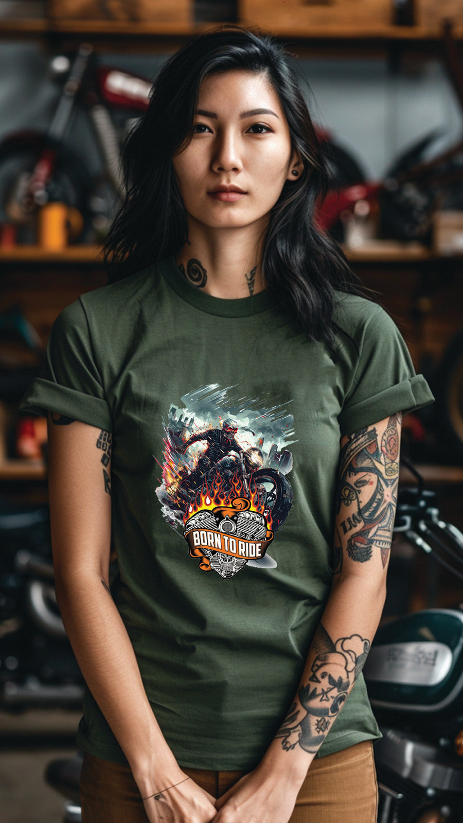 Unisex Motorbike T-Shirt, Stylish Motorcycle Tee for All Riders, MOT04