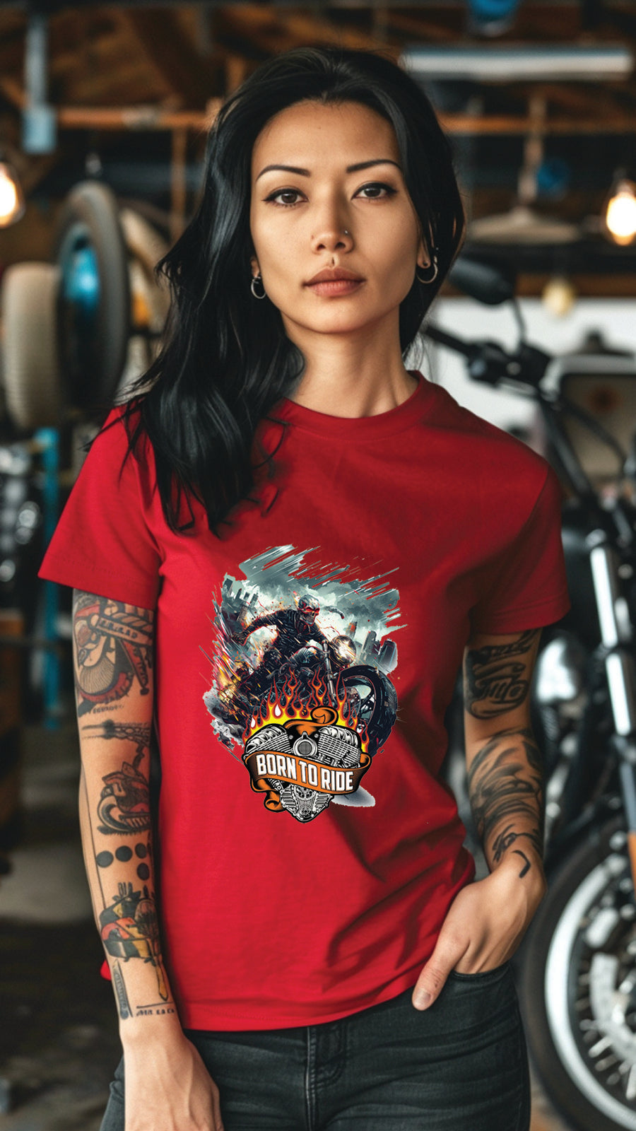 Unisex Motorbike T-Shirt, Stylish Motorcycle Tee for All Riders, MOT04