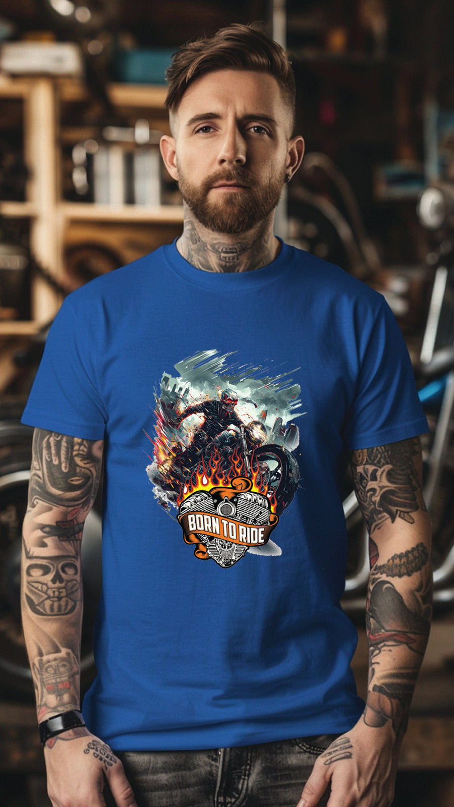 Unisex Motorbike T-Shirt, Stylish Motorcycle Tee for All Riders, MOT04