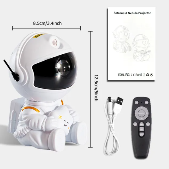 Astronaut Galaxy Star Projector LED Night Light