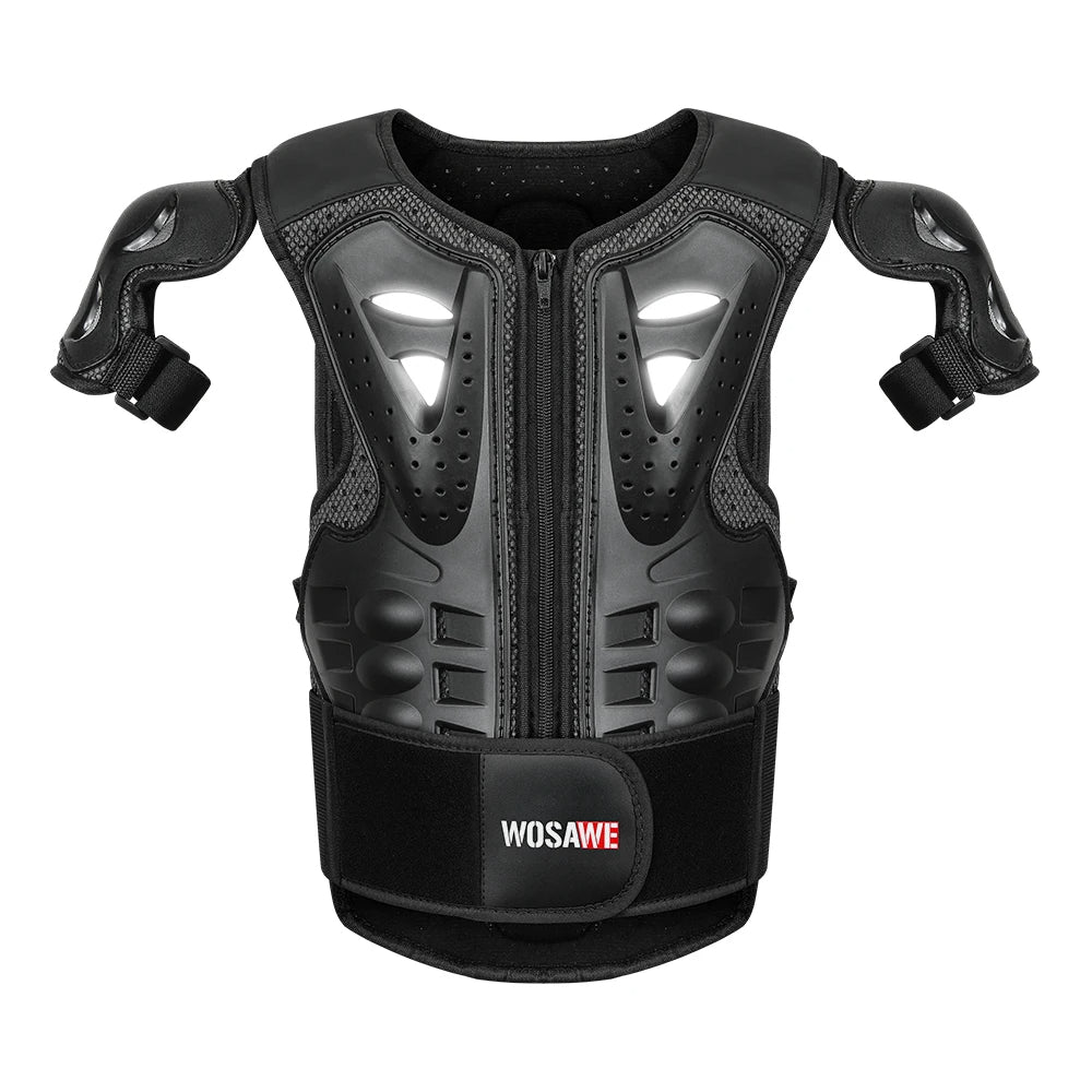Children Chest Back Spine Protector Vest Gear Kids Motorcycle Armor Riders