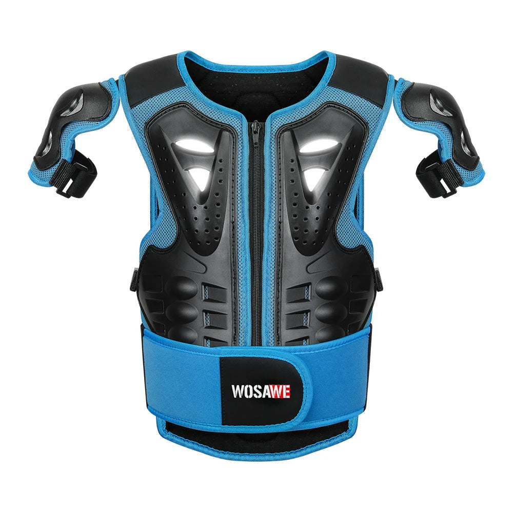 Children Chest Back Spine Protector Vest Gear Kids Motorcycle Armor Riders