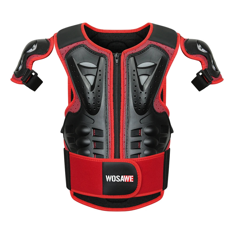 Children Chest Back Spine Protector Vest Gear Kids Motorcycle Armor Riders
