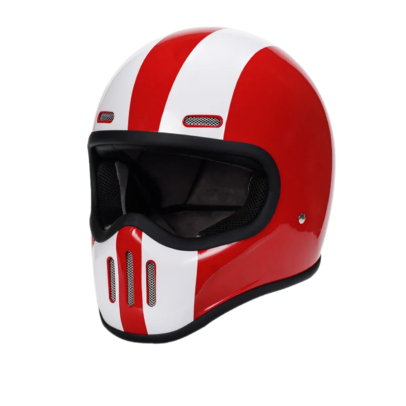 Vintage Fiberglass Full Face Helmet