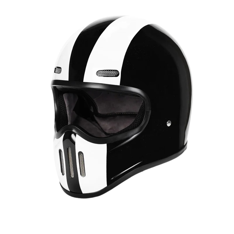 Vintage Fiberglass Full Face Helmet