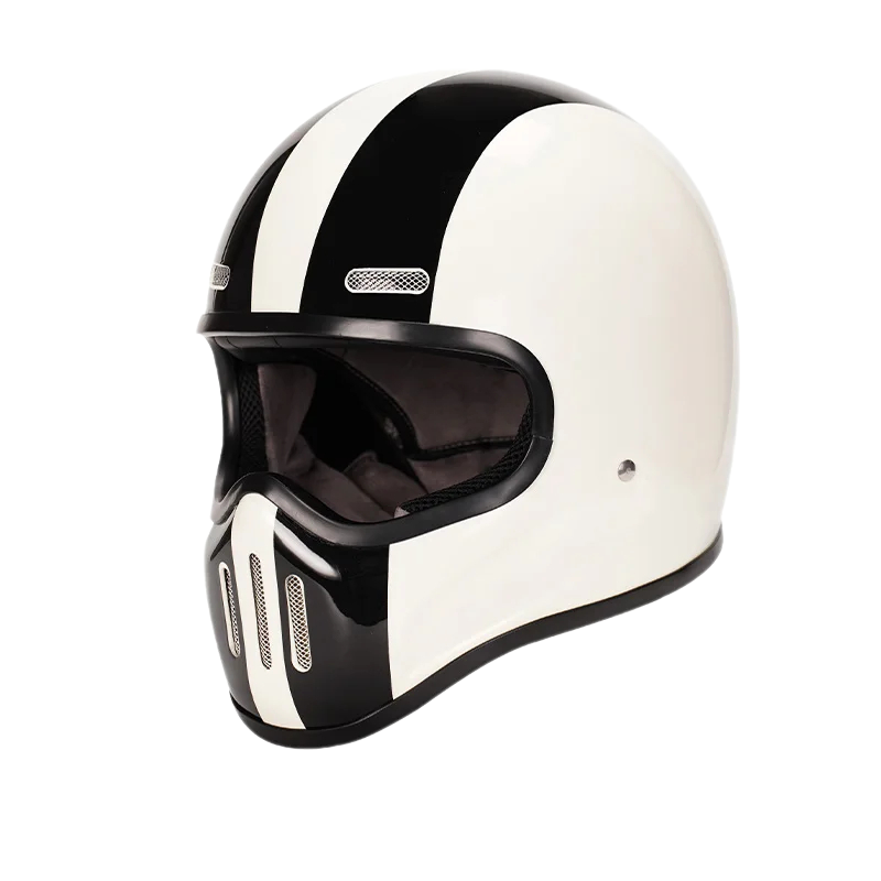 Vintage Fiberglass Full Face Helmet