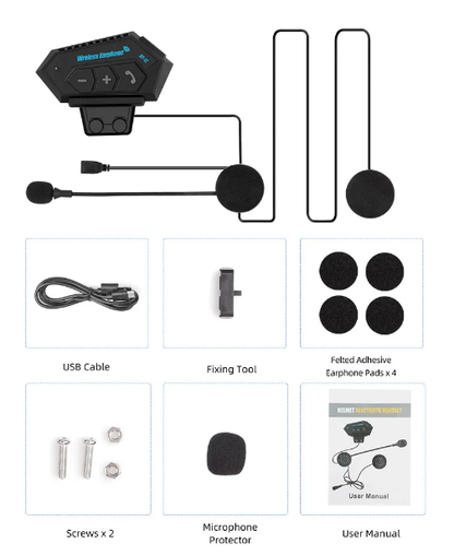 Motorcycle BT Helmet Headset