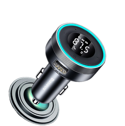 Baseus-Car Wireless Bluetooth 5.0 USB Fast Charger- Hands Free Car Kit