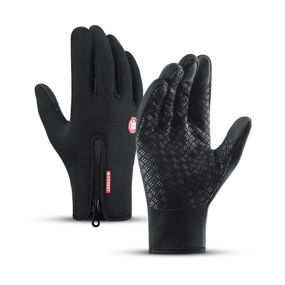 Autumn Winter Thermal Motorcycle Gloves – Touchscreen, Waterproof, Non-Slip