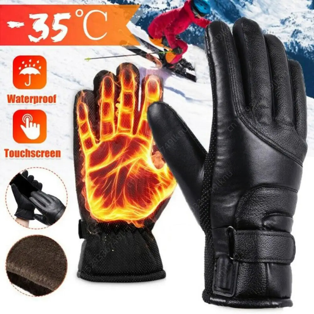 Heated Gloves - 3 Gear Electric Waterproof Hand Warmers for Outdoor Sports