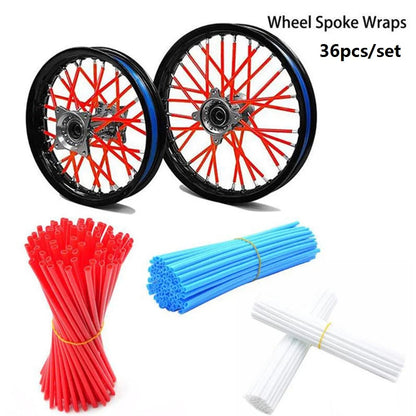 36pcs Motorcycle Wheel Rim Spoke Wrap Kit