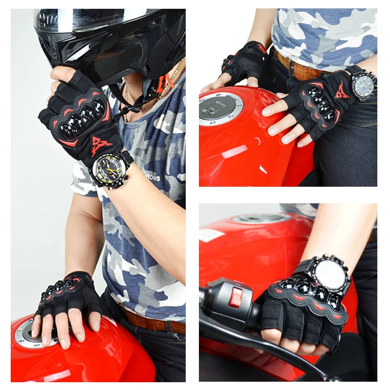 Summer Motorcycle Gloves Half Finger