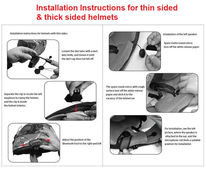 Motorcycle BT Helmet Headset