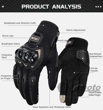 Breathable Motorcycle Gloves Summer