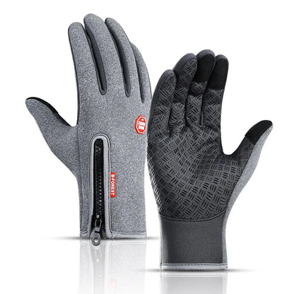 Autumn Winter Thermal Motorcycle Gloves – Touchscreen, Waterproof, Non-Slip