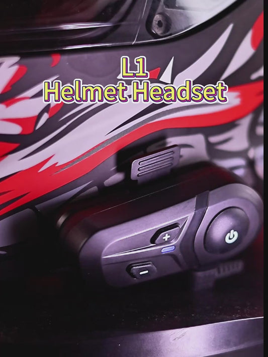 Bluetooth 5.3 Motorcycle Helmet Headset - Wireless Stereo Earbuds